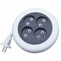 Удлинитель 4х5м без заземл. 6А IP20 У6-002 ШВВП 2х0.75 рулетка UNIVersal 002-5М