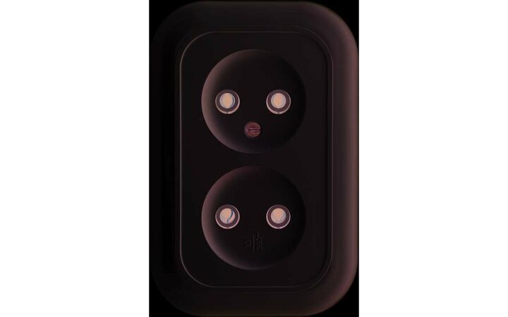 фото - Розетка 2-м СП Валентина РС10-393 10А IP20 бел. Кунцево 5449