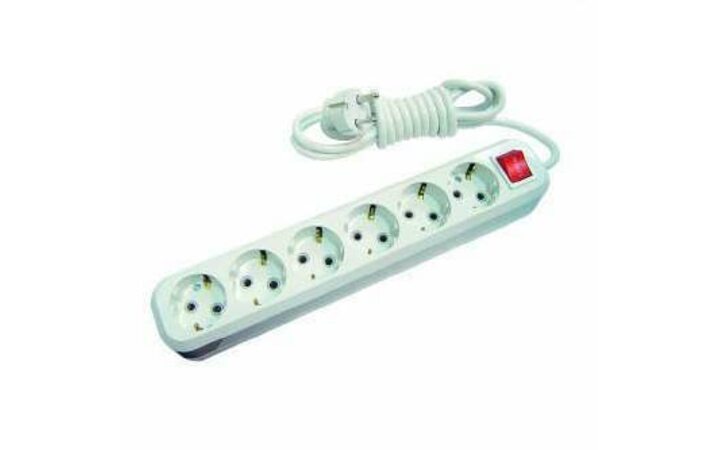 фото - Удлинитель 6х3м с заземл. 16А IP20 с выкл. Makel MGP233