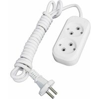 Удлинитель 2х2м без заземл. 10А IP20 Е-202 АБС-пл. ПВС 2х0.75 UNIVersal 9631959