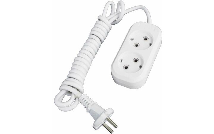 фото - Удлинитель 2х2м без заземл. 10А IP20 Е-202 АБС-пл. ПВС 2х0.75 UNIVersal 9631959