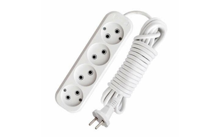 фото - Удлинитель 4х10м без заземл. 10А IP20 Е-204 АБС-пл. ПВС 2х1 UNIVersal 9631971