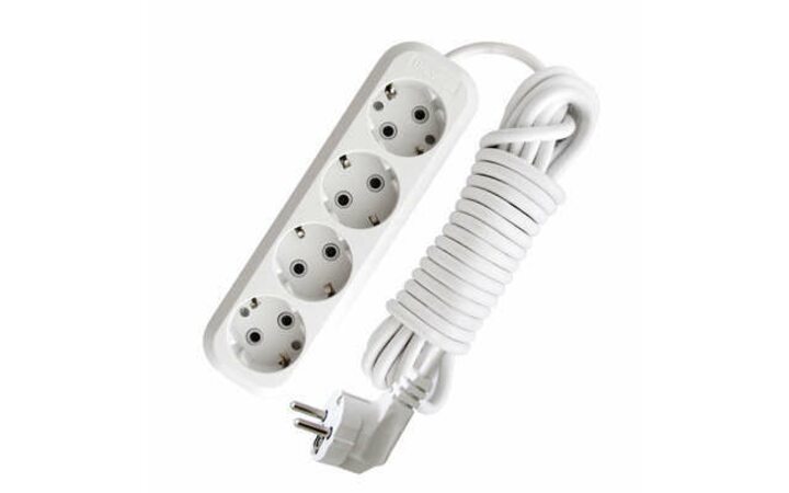 фото - Удлинитель 4х3м с заземл. 13А IP20 Е-304 АБС-пл. ПВС 3х1 UNIVersal 9631981