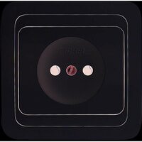 Розетка 1-м СП Mimoza 16А IP20 без заземл. керамика бел./бел. Makel 12002