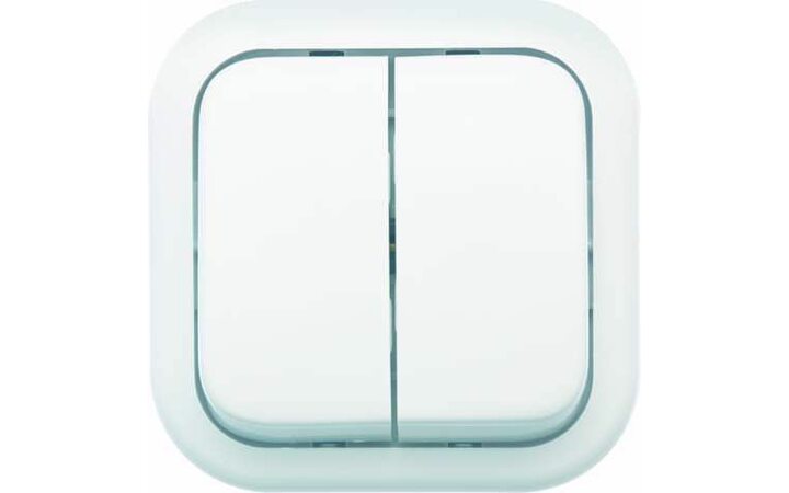 фото - Выключатель 2-кл. ОП Валентина 10А IP20 А56-025 бел. Кунцево 7634