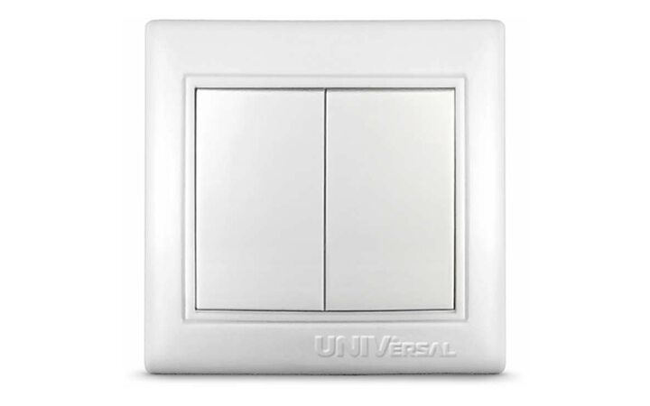 фото - Выключатель 2-кл. СП Севиль 10А IP20 бел. UNIVersal С0023