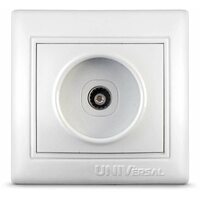 Розетка TV 1-м СП Севиль бел. UNIVersal С0027