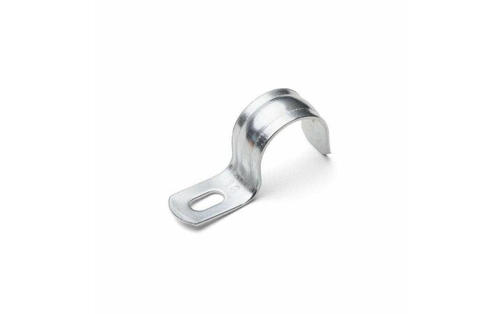 фото - Скоба крепежная однолапковая СМО d19-20мм метал. оцинк. (уп.100шт) Fortisflex 49120