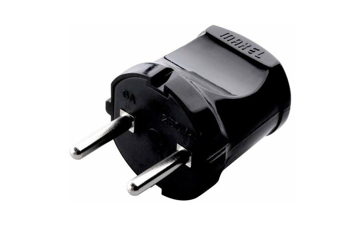 фото - Вилка электрическая без заземл. черн. Makel 10051