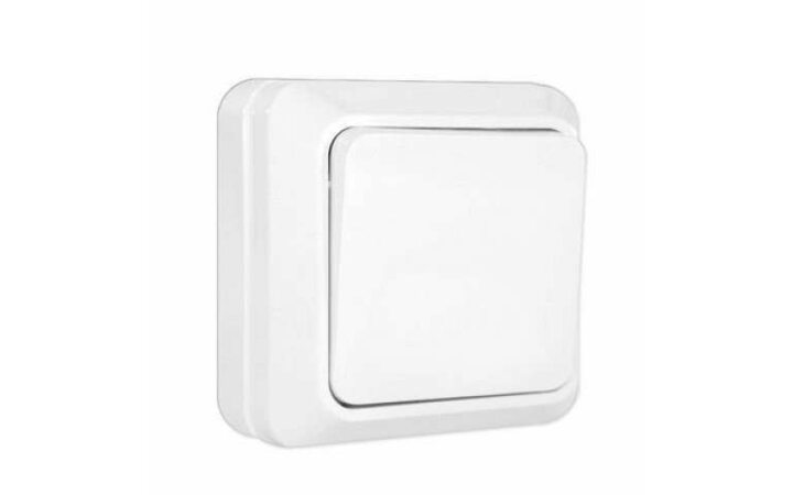 фото - Выключатель 1-кл. ОП Олимп 10А IP20 бел. UNIVersal О0021