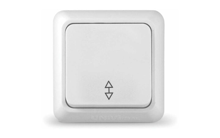 фото - Выключатель проходной 1-кл. ОП Олимп 10А IP20 бел. UNIVersal О0025