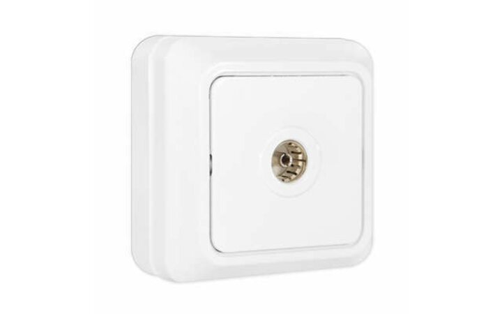 фото - Розетка TV 1-м ОП Олимп бел. UNIVersal О0027