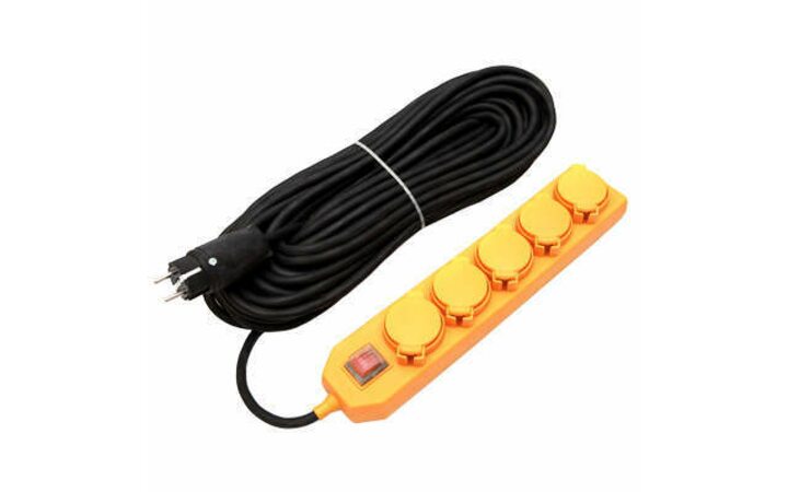 фото - Удлинитель 5х30м с заземл. 16А IP44 У10-026 с выкл. с индик. КГ 3х1.5 розетки с защ. крышкой UNIVersal 9634140