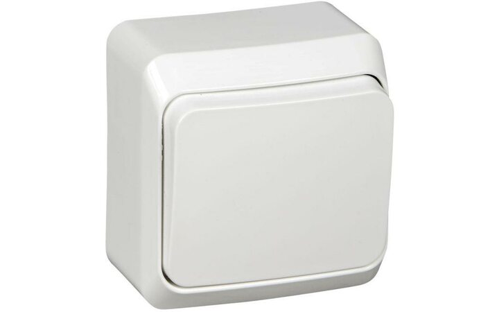 фото - Выключатель 1-кл. ОП Этюд 10А IP20 бел. SchE BA10-001B