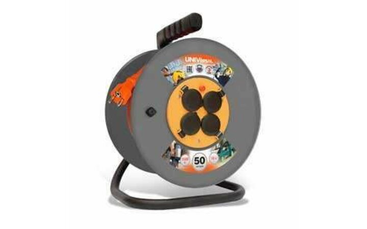 фото - Удлинитель на катушке 4х50м с заземл. 16А IP44 ВЕМ-250 термо ПВС 3х2.5 UNIVersal 9634209