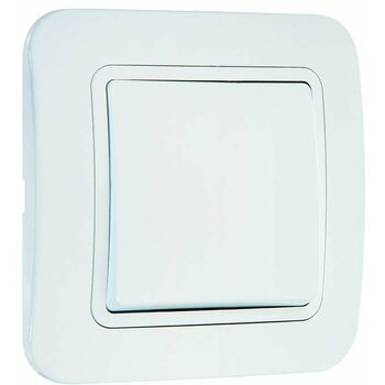 фото - Выключатель 1-кл. СП Lillium 10А IP20 бел./бел. Makel 70001