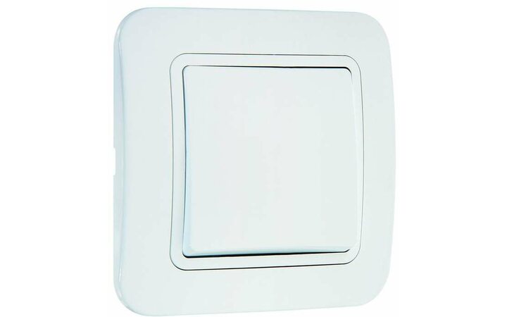 фото - Выключатель 1-кл. СП Lillium 10А IP20 бел./бел. Makel 70001