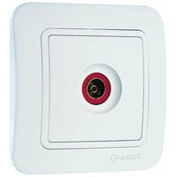 Розетка TV 1-м СП Lillium 16А IP20 бел./бел. Makel 70007