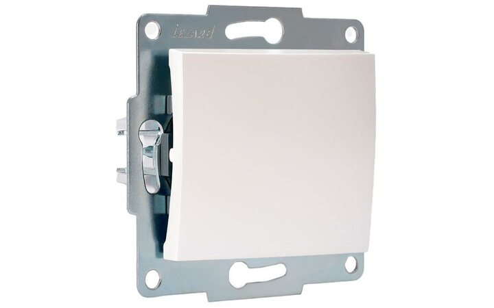 фото - Механизм выключателя 1-кл. 1п СП Karina 10А IP20 жемчуж./бел. перламутр. LEZARD 707-3088-100