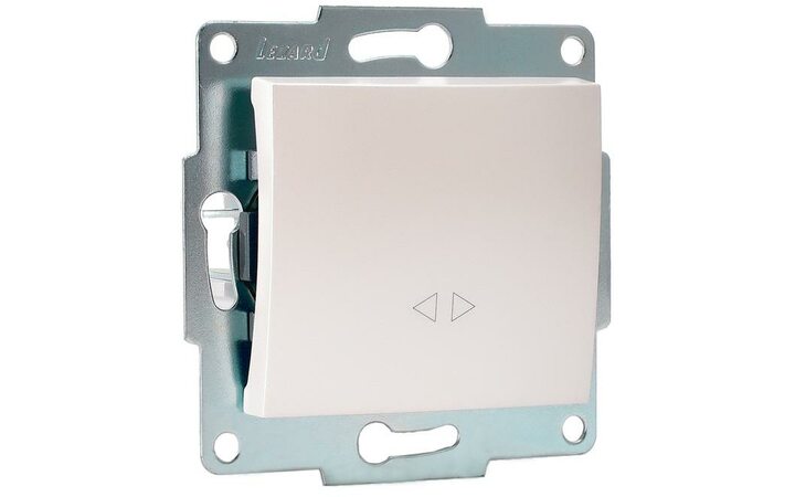 фото - Механизм выключателя промежуточного 1-кл. 2п СП Karina 10А IP20 жемчуж./бел. перламутр. LEZARD 707-3088-107