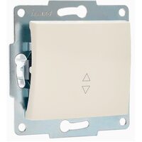 Механизм выключателя проходного 1-кл. 1п СП Karina 10А IP20 крем. LEZARD 707-0388-105