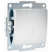 Механизм выключателя проходного 1-кл. 1п СП Karina 10А IP20 матов. серебр. LEZARD 707-4388-105