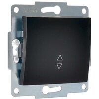 Механизм выключателя проходного 1-кл. 1п СП Karina 10А IP20 черн. бархат LEZARD 707-4288-105