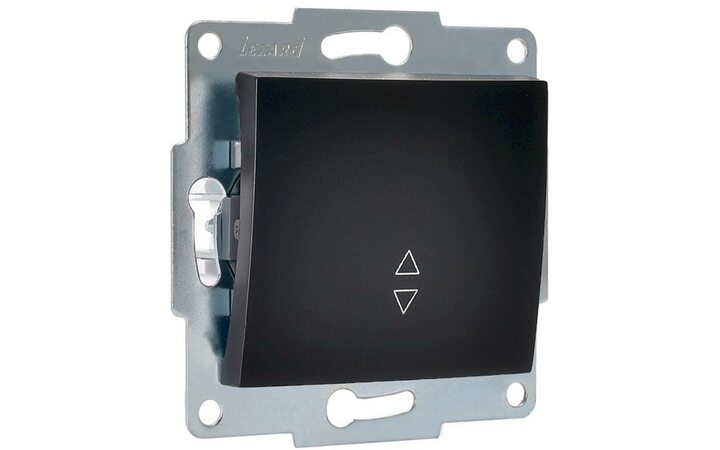 фото - Механизм выключателя проходного 1-кл. 1п СП Karina 10А IP20 черн. бархат LEZARD 707-4288-105