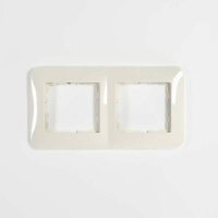 Рамка 2-м KARINA LIFE горизонт. крем. LEZARD 708-0300-147