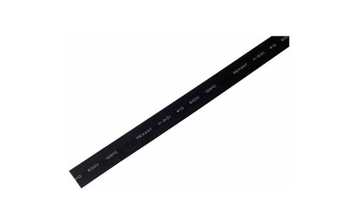 фото - Трубка термоусадочная 9.0/4.5 1м черн. REXANT 20-9006