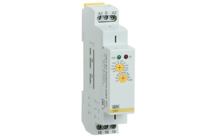 фото - Реле задержки выключения ORT 1 контакт 12-240В AC/DC IEK ORT-B1-ACDC12-240V