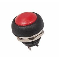 Выключатель-кнопка 250В 1А (2с) (ON)-OFF Б/Фикс красн. Micro (PBS-33В) Rexant 36-3050