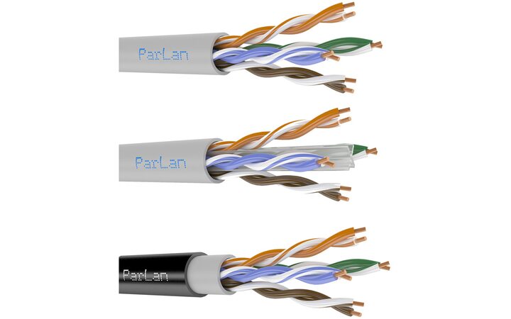 фото - Паритет ParLan™ U/UTP Cat5e 2х2х0,52 PVC 305 м