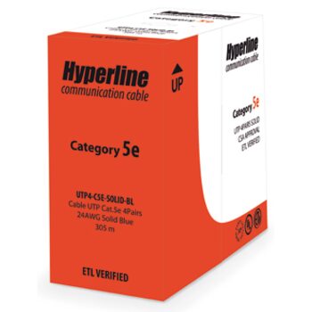 Hyperline UUTP4-C5E-S24-IN-PVC-RD-305 (UTP4-C5E-SOLID-RD-305) 1 метр