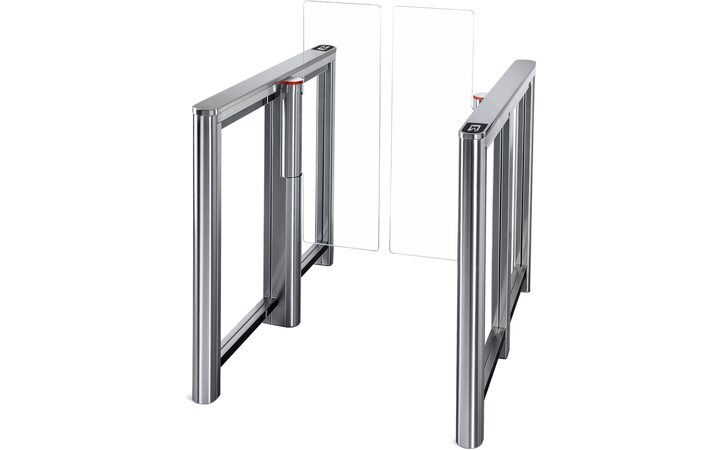 фото - PERCo-ST-11S с крышками из нержавеющей стали со створками 300 мм, высота 1300 мм