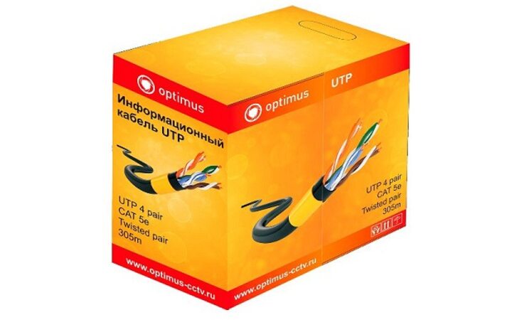 фото - Optimus UTP-5e 4x2x0.5 Cu (indoor) 305м