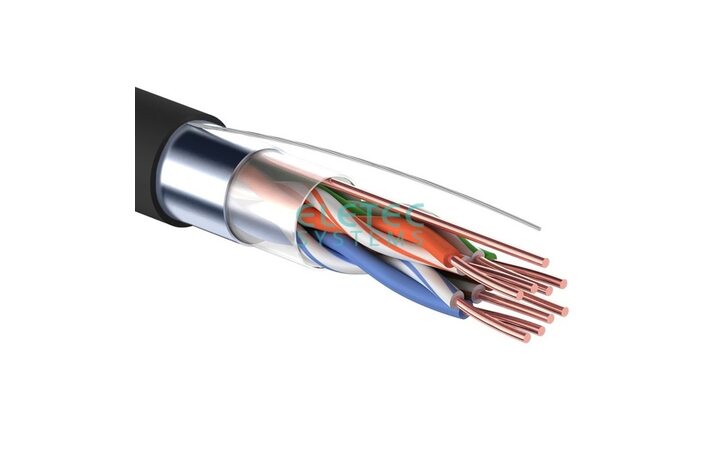 фото - Кабель FTP 5E Eletec 4x2xAWG24 наружный, эконом, 305 м, CCA (06-823)
