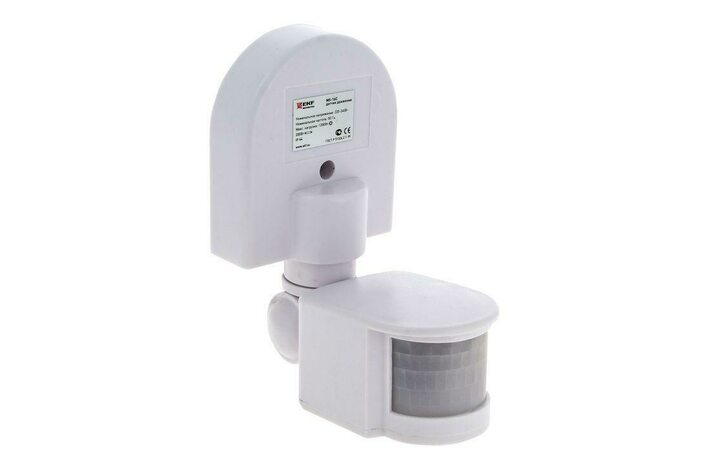 фото - Датчик движения (ИК) MS-16C (ДД) настен. 1200Вт 180град. до 12м (рег.) IP44 EKF dd-ms-16C