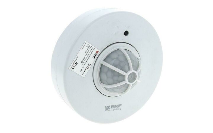 фото - Датчик движения MS-28A (ДД) потолоч. 1200Вт 360град. до 6м IP20 EKF dd-ms-28A