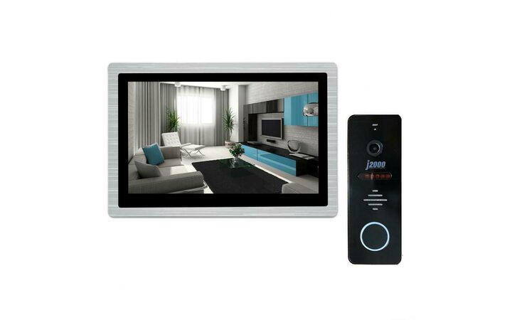 фото - J2000 Комплект видеодомофона 10'-15 АРИНА AHD 2mp (черный)/АНТЕЙ 2Mp v.2 (черный)