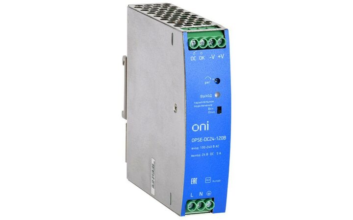 фото - Блок питания OPSE 220В AC/24В DC 120Вт ONI OPSE-DC24-120B