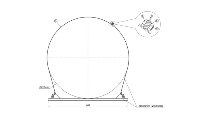 фото - Тахион Удлинитель для крепления ТШ на опору