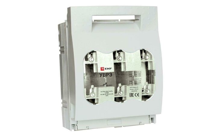 фото - Выключатель-разъединитель УВРЭ 630А откидного типа под предохранители ППН (габ.3) EKF uvre-630