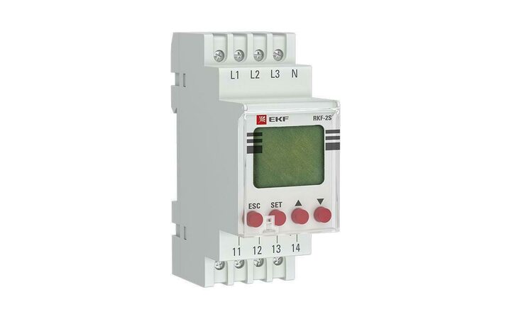 фото - Реле контроля фаз с LCD дисплеем RKF-2S (с нейтралью) EKF rkf-2s