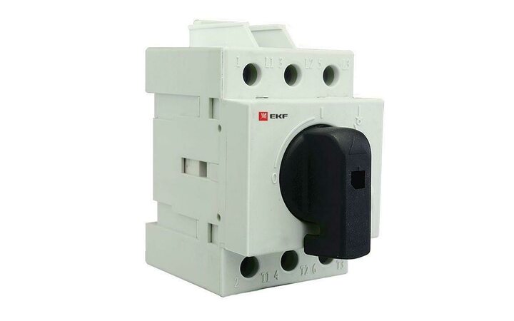 фото - Рубильник мод. 3п MS-40A на DIN-рейку EKF ms-40d