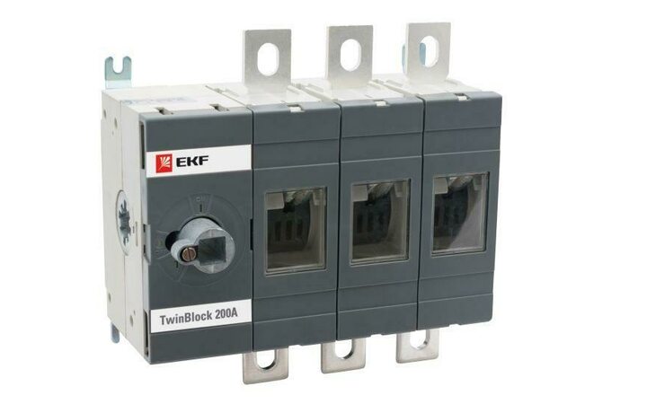 фото - Рубильник 3п 200А без рукоятки управления TwinBlock PROxima EKF tb-s-200-3p