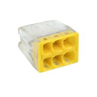 Клемма СМК 2273-246 (с пастой) 6 отверстий 0.5-2.5кв.мм (уп.50шт) PROxima EKF plc-smk-2273-246