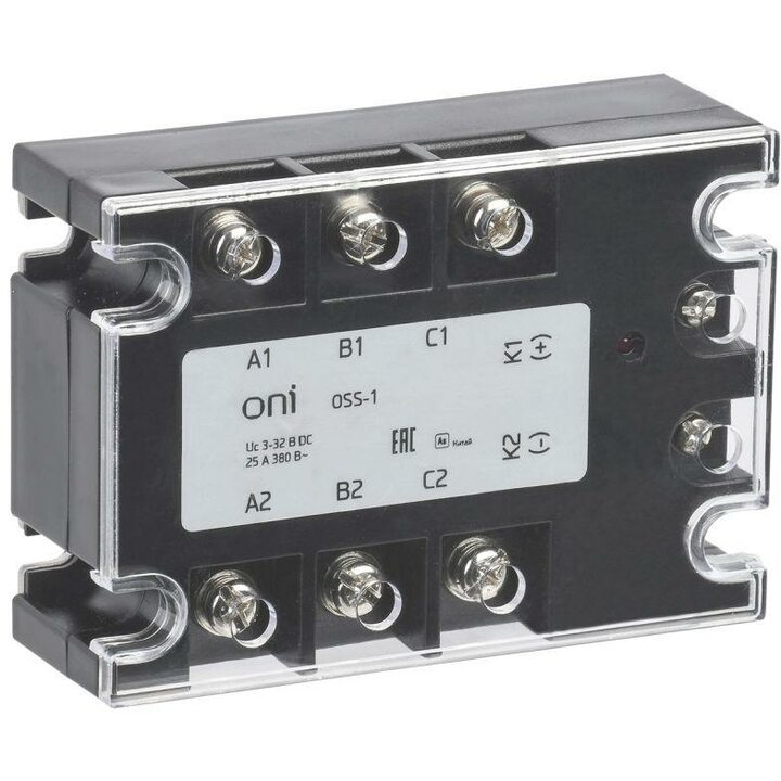 фото - Реле твердотельное OSS-1 40А 380В AC 3-32В DC ONI OSS-1-3-40-B