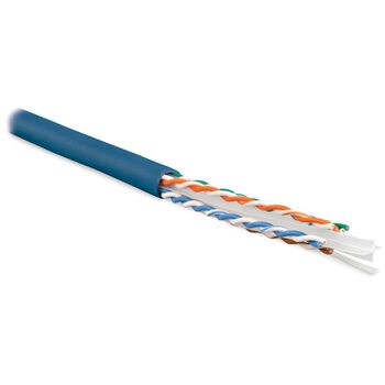 фото - Hyperline UUTP4-C6-S23-IN-PVC-BL-305, бухта 305м