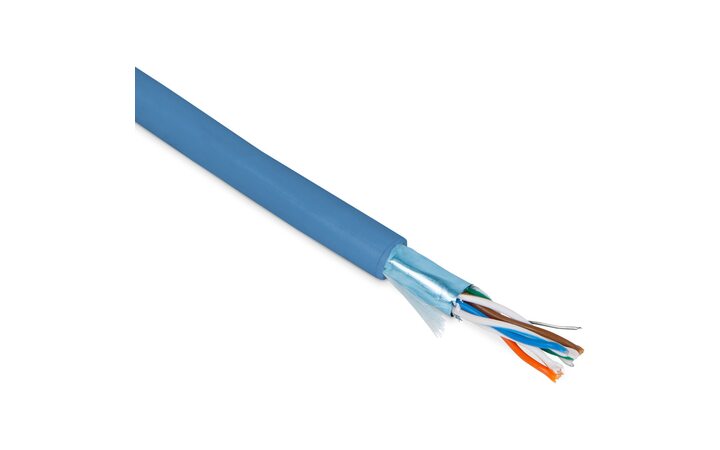 фото - Hyperline FUTP4-C5E-P26-IN-PVC-BL-100, бухта 100м